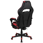 X40 Gaming Chair Racing Ergonomic Computer Chair with Fully Reclining Back/Arms, Slide-Out Footrest, Massaging Lumbar - Red, CH-00288-RED-GG