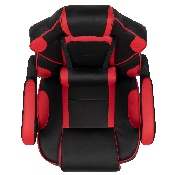 X40 Gaming Chair Racing Ergonomic Computer Chair with Fully Reclining Back/Arms, Slide-Out Footrest, Massaging Lumbar - Red, CH-00288-RED-GG