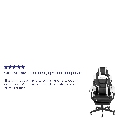 X40 Gaming Chair Racing Ergonomic Computer Chair with Fully Reclining Back/Arms, Slide-Out Footrest, Massaging Lumbar - White, CH-00288-WH-GG