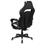 X40 Gaming Chair Racing Ergonomic Computer Chair with Fully Reclining Back/Arms, Slide-Out Footrest, Massaging Lumbar - White, CH-00288-WH-GG