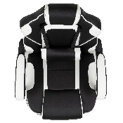 X40 Gaming Chair Racing Ergonomic Computer Chair with Fully Reclining Back/Arms, Slide-Out Footrest, Massaging Lumbar - White, CH-00288-WH-GG