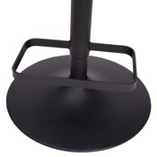 Erik Contemporary Gray Fabric Adjustable Height Barstool with Rounded Mid-Back and Black Base, CH-122070-GYFABBK-GG