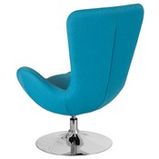 Egg Series Aqua Fabric Side Reception Chair, CH-162430-AQ-FAB-GG
