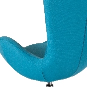 Egg Series Aqua Fabric Side Reception Chair, CH-162430-AQ-FAB-GG