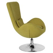 Egg Series Green Fabric Side Reception Chair, CH-162430-GN-FAB-GG
