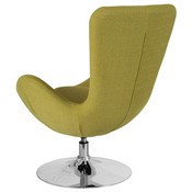 Egg Series Green Fabric Side Reception Chair, CH-162430-GN-FAB-GG