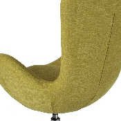 Egg Series Green Fabric Side Reception Chair, CH-162430-GN-FAB-GG