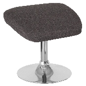 Egg Series Dark Gray Fabric Ottoman, CH-162430-O-DKGY-FAB-GG