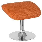 Egg Series Orange Fabric Ottoman, CH-162430-O-OR-FAB-GG