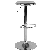 Madrid Series Adjustable Height Retro Barstool in Chrome Finish, CH-181220-CH-GG