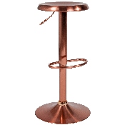 Madrid Series Adjustable Height Retro Barstool in Rose Gold Finish, CH-181220-RG-GG