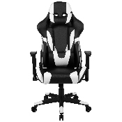 X20 Gaming Chair Racing Office Ergonomic Computer PC Adjustable Swivel Chair with Fully Reclining Back in Black LeatherSoft, CH-187230-1-BK-GG