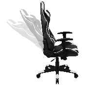 X20 Gaming Chair Racing Office Ergonomic Computer PC Adjustable Swivel Chair with Fully Reclining Back in Black LeatherSoft, CH-187230-1-BK-GG