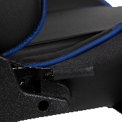 X20 Gaming Chair Racing Office Ergonomic Computer PC Adjustable Swivel Chair with Reclining Back in Blue LeatherSoft, CH-187230-1-BL-GG