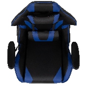 X20 Gaming Chair Racing Office Ergonomic Computer PC Adjustable Swivel Chair with Reclining Back in Blue LeatherSoft, CH-187230-1-BL-GG