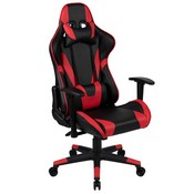 X20 Gaming Chair Racing Office Ergonomic Computer PC Adjustable Swivel Chair with Fully Reclining Back in Red LeatherSoft, CH-187230-1-Red-GG