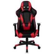 X20 Gaming Chair Racing Office Ergonomic Computer PC Adjustable Swivel Chair with Fully Reclining Back in Red LeatherSoft, CH-187230-1-Red-GG