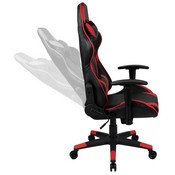 X20 Gaming Chair Racing Office Ergonomic Computer PC Adjustable Swivel Chair with Fully Reclining Back in Red LeatherSoft, CH-187230-1-Red-GG