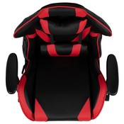 X20 Gaming Chair Racing Office Ergonomic Computer PC Adjustable Swivel Chair with Fully Reclining Back in Red LeatherSoft, CH-187230-1-Red-GG