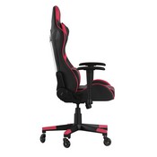 X20 Gaming Chair Racing Office Computer PC Adjustable Chair with Reclining Back and Transparent Roller Wheels in Red LeatherSoft, CH-187230-1-Red-RLB-GG