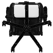 X30 Gaming Chair Racing Office Ergonomic Computer Chair with Fully Reclining Back and Slide-Out Footrest in Black LeatherSoft, CH-187230-BK-GG