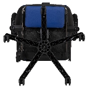 X30 Gaming Chair Racing Office Ergonomic Computer Chair with Reclining Back and Slide-Out Footrest in Blue LeatherSoft, CH-187230-BL-GG