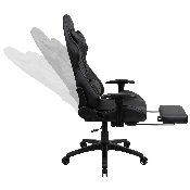 X30 Gaming Chair Racing Office Ergonomic Computer Chair with Reclining Back and Slide-Out Footrest in Gray LeatherSoft, CH-187230-GY-GG