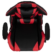 X30 Gaming Chair Racing Office Ergonomic Computer Chair with Fully Reclining Back and Slide-Out Footrest in Red LeatherSoft, CH-187230-RED-GG
