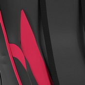 X30 Gaming Chair Racing Computer Chair with Reclining Back, Slide-Out Footrest, and Transparent Roller Wheels in Red LeatherSoft, CH-187230-RED-RLB-GG
