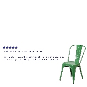 Commercial Grade Green Metal Indoor-Outdoor Stackable Chair, CH-31230-GN-GG