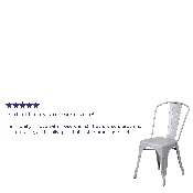 Commercial Grade Silver Metal Indoor-Outdoor Stackable Chair, CH-31230-SIL-GG