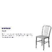 Commercial Grade Silver Metal Indoor-Outdoor Chair, CH-61200-18-SIL-GG