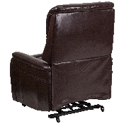 HERCULES Series Brown LeatherSoft Remote Powered Lift Recliner, CH-US-153062L-BRN-LEA-GG