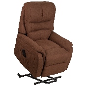 HERCULES Series Brown Microfiber Remote Powered Lift Recliner, CH-US-153062L-BRN-MIC-GG