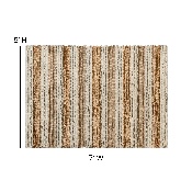 5' x 7' Handwoven Striped Jute Blend Area Rug in Natural Tones, CI-20-9354-57-GG