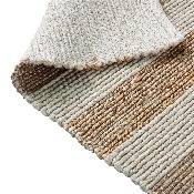 5' x 7' Handwoven Striped Jute Blend Area Rug in Natural Tones, CI-20-9354-57-GG