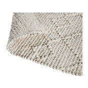 8' x 10' White & Ivory Geometric Design Handwoven Area Rug - Wool/Polyester/CottonBlend, CI-20-9450A-810-CR-GG