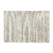 5' x 7' Ivory Geometric Design Handwoven Area Rug - Wool/Polyester/CottonBlend, CI-20-9450B-57-IV-GG