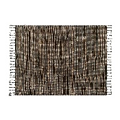 5' x 7' Handwoven Jute and Cotton Blend Area Rug with Braided Tassels in Black and Jute, CI-CTR-2370-57-BK-JU-GG