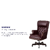 High Back Traditional Tufted Burgundy LeatherSoft Executive Ergonomic Office Chair with Oversized Headrest & Arms, CI-J600-BY-GG