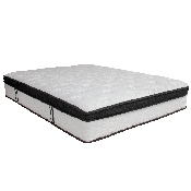 Capri Comfortable Sleep 12 Inch Memory Foam and Pocket Spring Mattress, Full Mattress in a Box, CL-BT33PM-R12M-F-GG