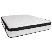 Capri Comfortable Sleep 12 Inch Memory Foam and Pocket Spring Mattress, Queen Mattress in a Box, CL-BT33PM-R12M-Q-GG