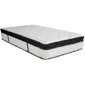 Capri Comfortable Sleep 12 Inch Memory Foam and Pocket Spring Mattress, Twin Mattress in a Box, CL-BT33PM-R12M-T-GG