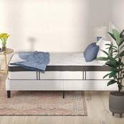 Capri Comfortable Sleep 12 Inch Memory Foam and Pocket Spring Mattress, Twin Mattress in a Box, CL-BT33PM-R12M-T-GG