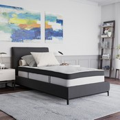 Capri Comfortable Sleep 12 Inch Memory Foam and Pocket Spring Mattress, Twin Mattress in a Box, CL-BT33PM-R12M-T-GG