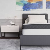 Capri Comfortable Sleep 12 Inch Memory Foam and Pocket Spring Mattress, Twin Mattress in a Box, CL-BT33PM-R12M-T-GG