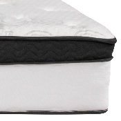 Capri Comfortable Sleep 12 Inch Memory Foam and Pocket Spring Mattress, Twin Mattress in a Box, CL-BT33PM-R12M-T-GG
