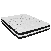 Capri Comfortable Sleep 10 Inch CertiPUR-US Certified Hybrid Pocket Spring Mattress, Full Mattress in a Box, CL-E230P-R-F-10-GG