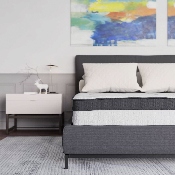 Capri Comfortable Sleep 10 Inch CertiPUR-US Certified Hybrid Pocket Spring Mattress, Full Mattress in a Box, CL-E230P-R-F-10-GG