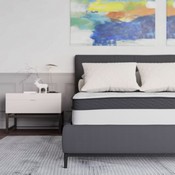 Capri Comfortable Sleep 10 Inch CertiPUR-US Certified Hybrid Pocket Spring Mattress, Full Mattress in a Box, CL-E230P-R-F-10-GG